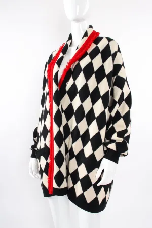 Harlequin Knit Blanket Sweater