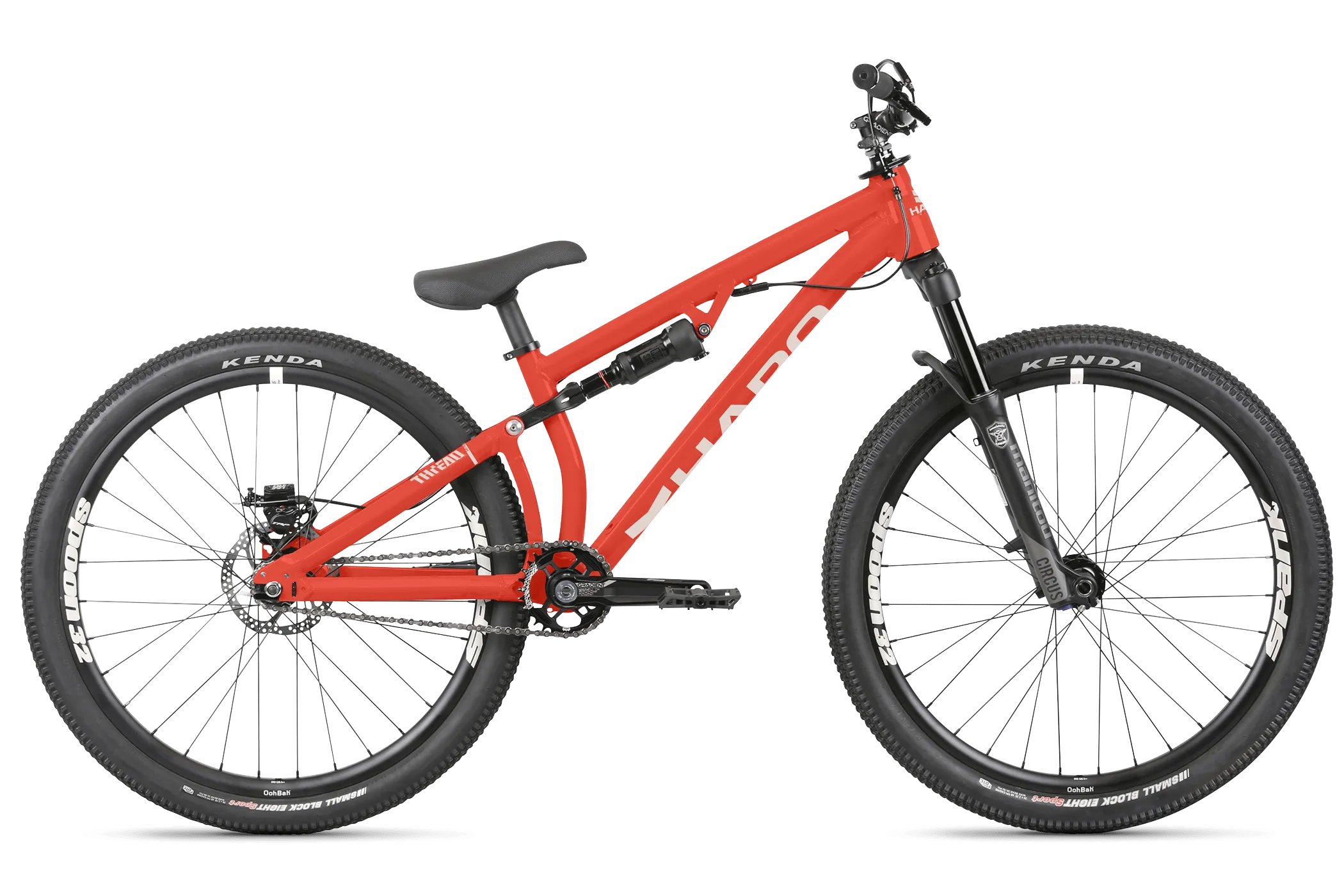 Haro Thread Slope 26" Full Suspension Dirt Jump Bike Red