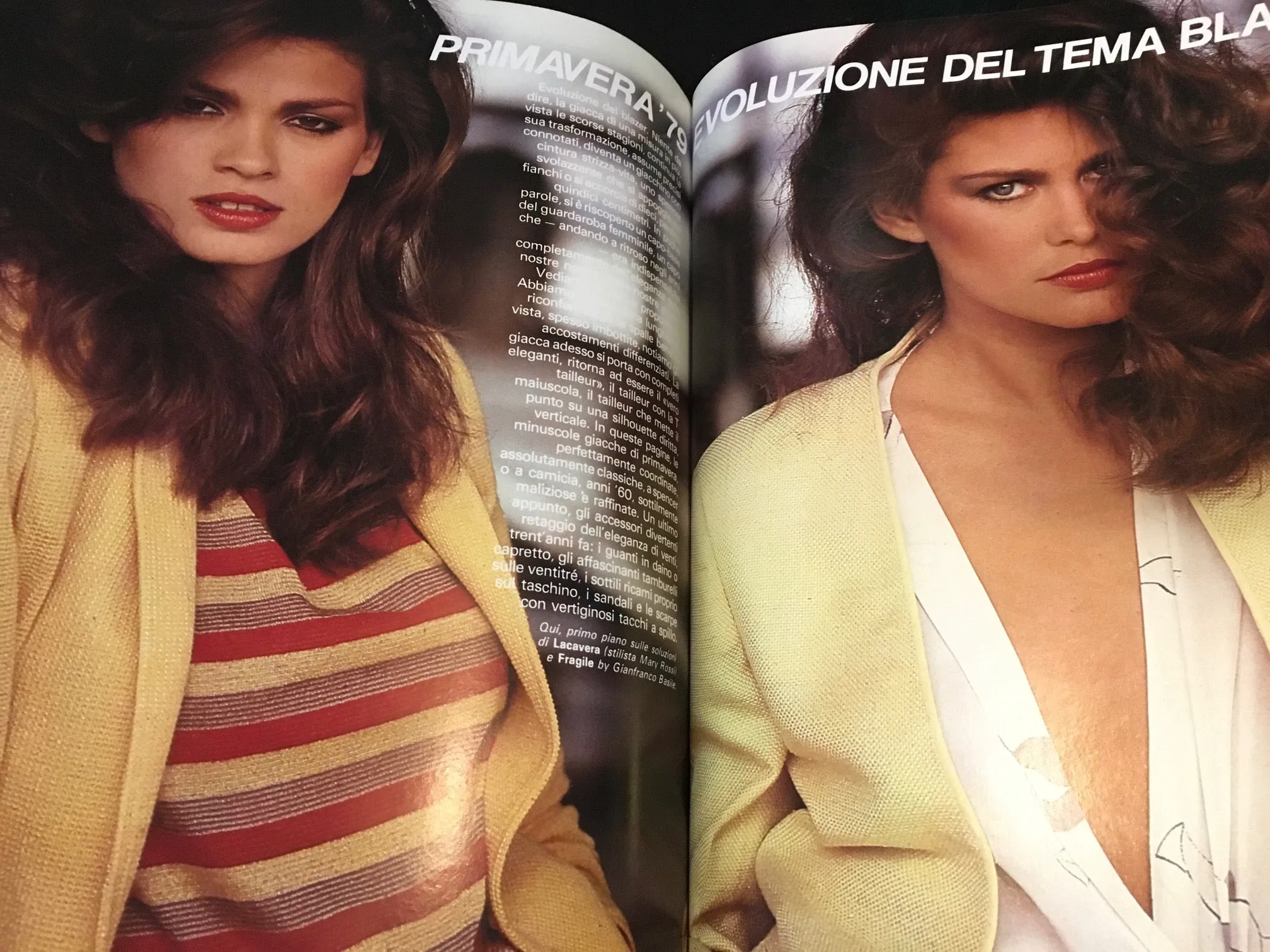 HARPER'S BAZAAR Italia Magazine January 1979 PATTI HANSEN Gia Carangi JANICE DICKINSON