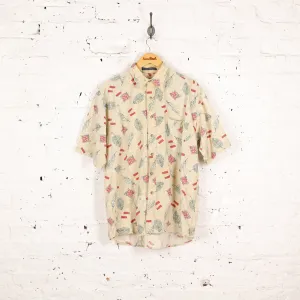 Headlock 90'S Pattern Print Shirt - Brown - M