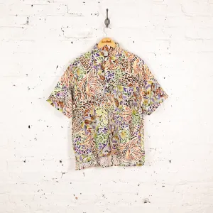 Headlock 90's Pattern Print Shirt - White - S
