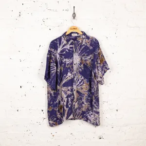 Headlock Vintage 90s Pattern Shirt - Blue - XXL
