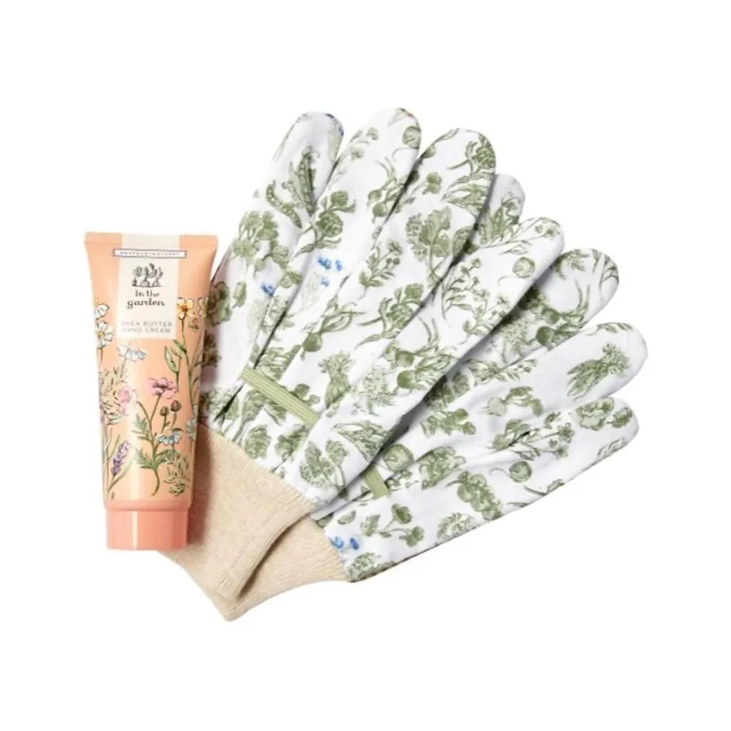 Heathcote & Ivory - In The Garden - Gardening Gloves & Hand Cream Set