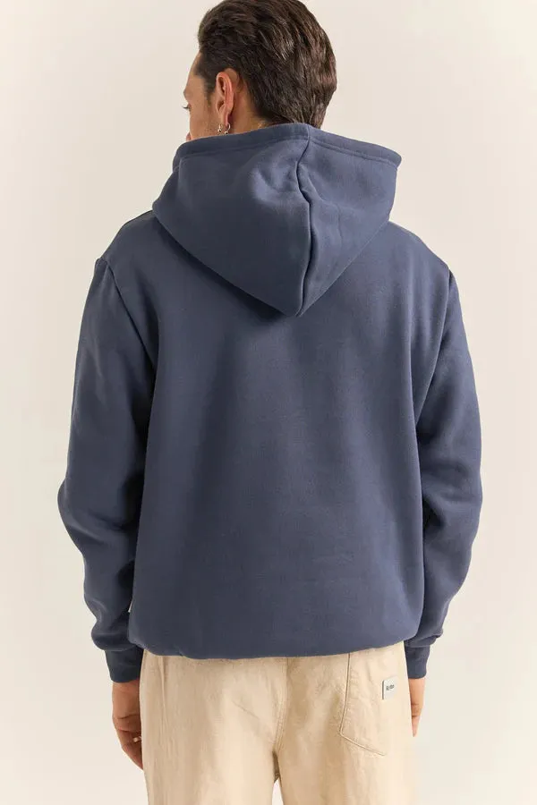 Heavyweight Fleece Hood - Indigo
