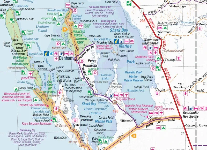 Hema Mid West Western Australia Map