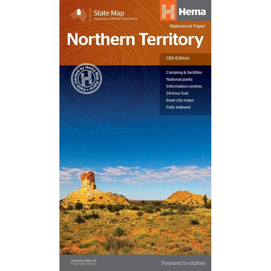 HEMA NORTHERN TERRITORY STATE MAP