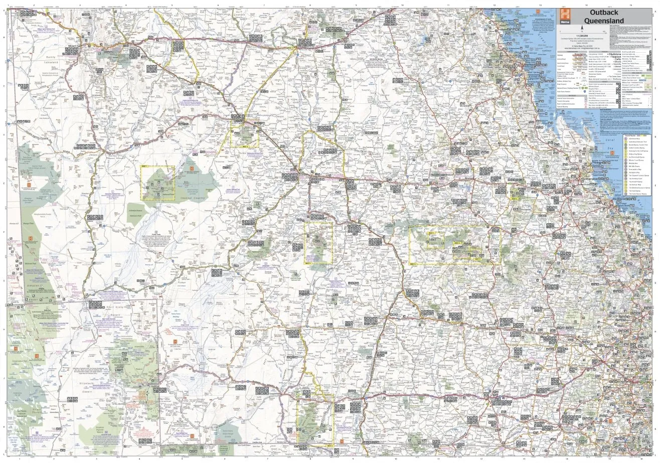 Hema Outback Queensland Map