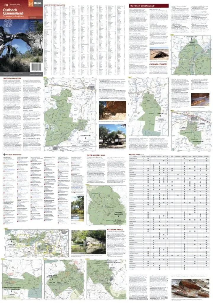 Hema Outback Queensland Map