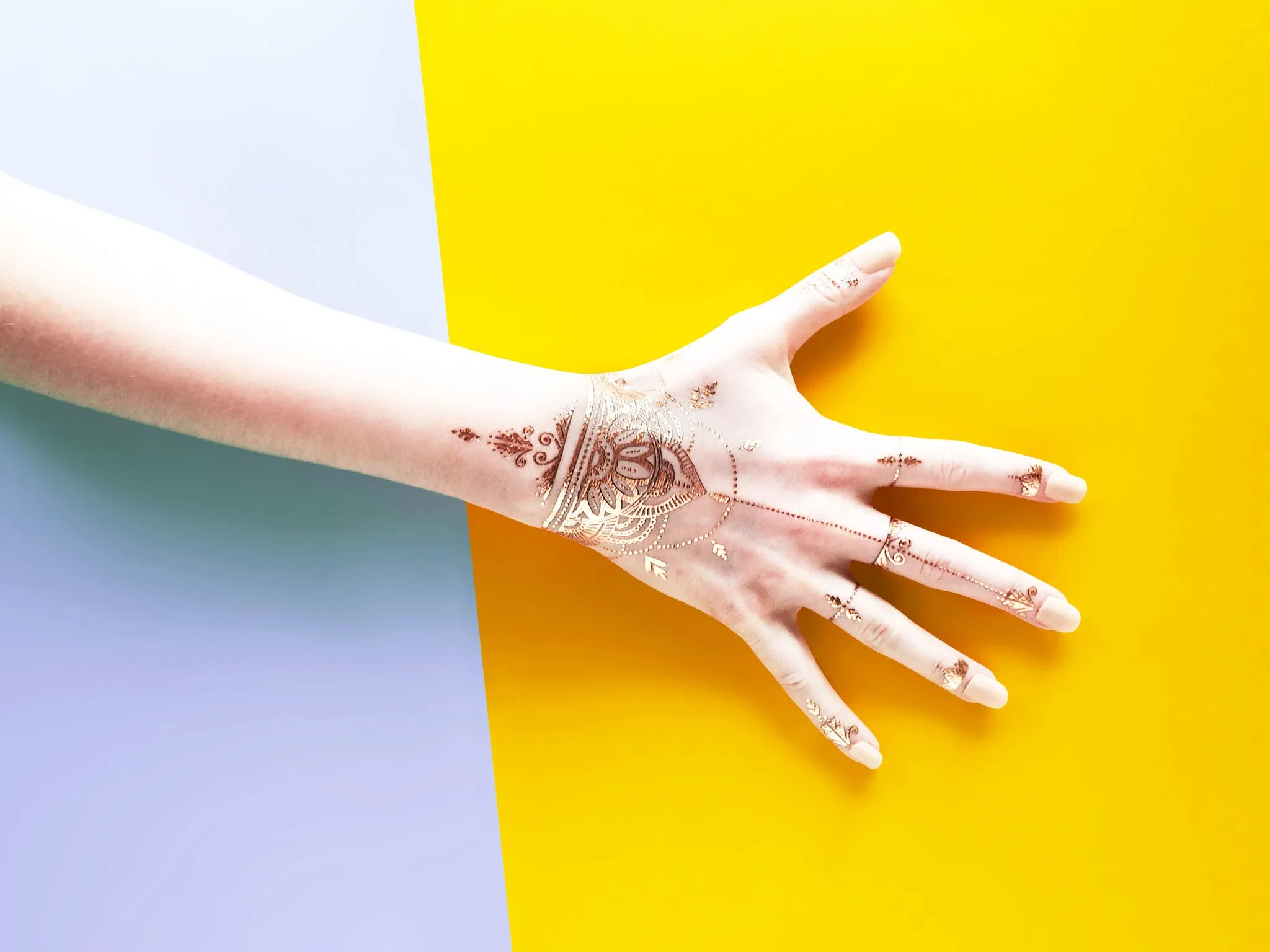 Henna Gold Temporary Tattoo