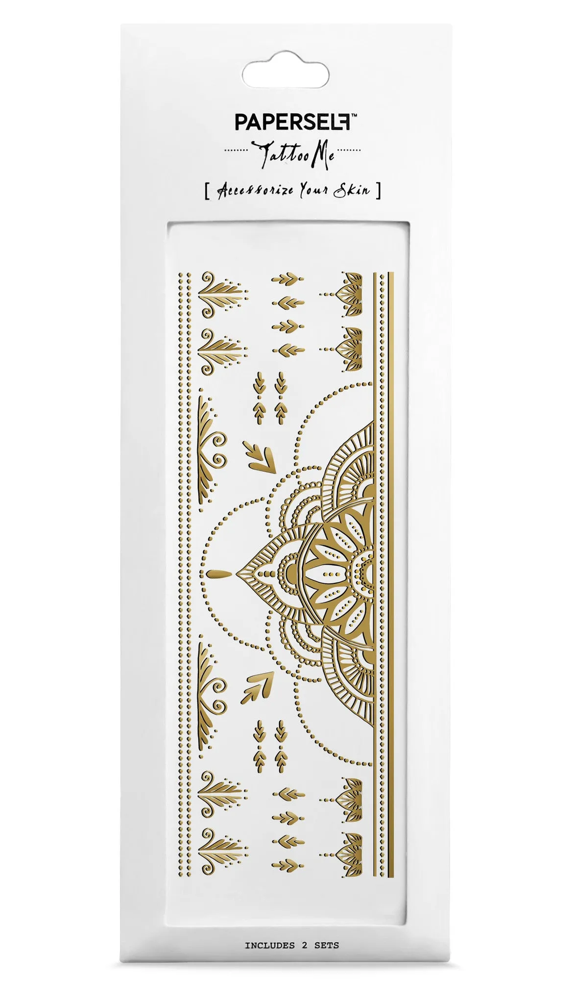 Henna Gold Temporary Tattoo