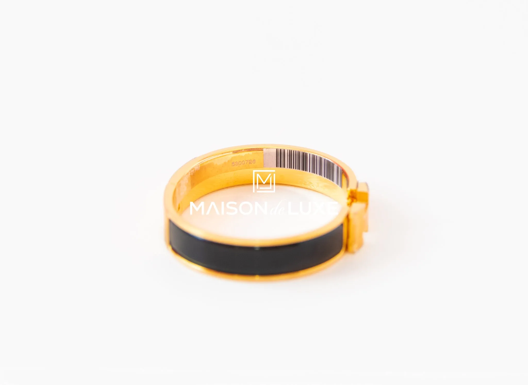 Hermes Black Clic Clac H Narrow Bracelet Cuff PM