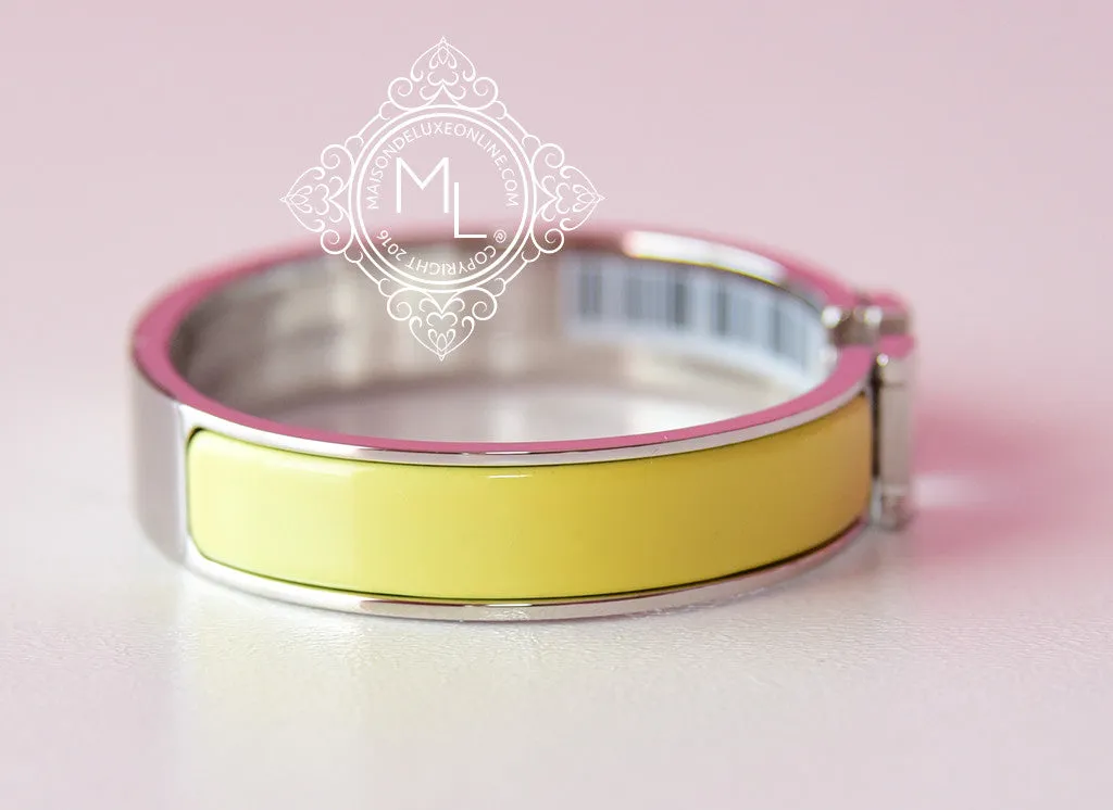 Hermes Jaune Citron Clic Clac Narrow Bracelet