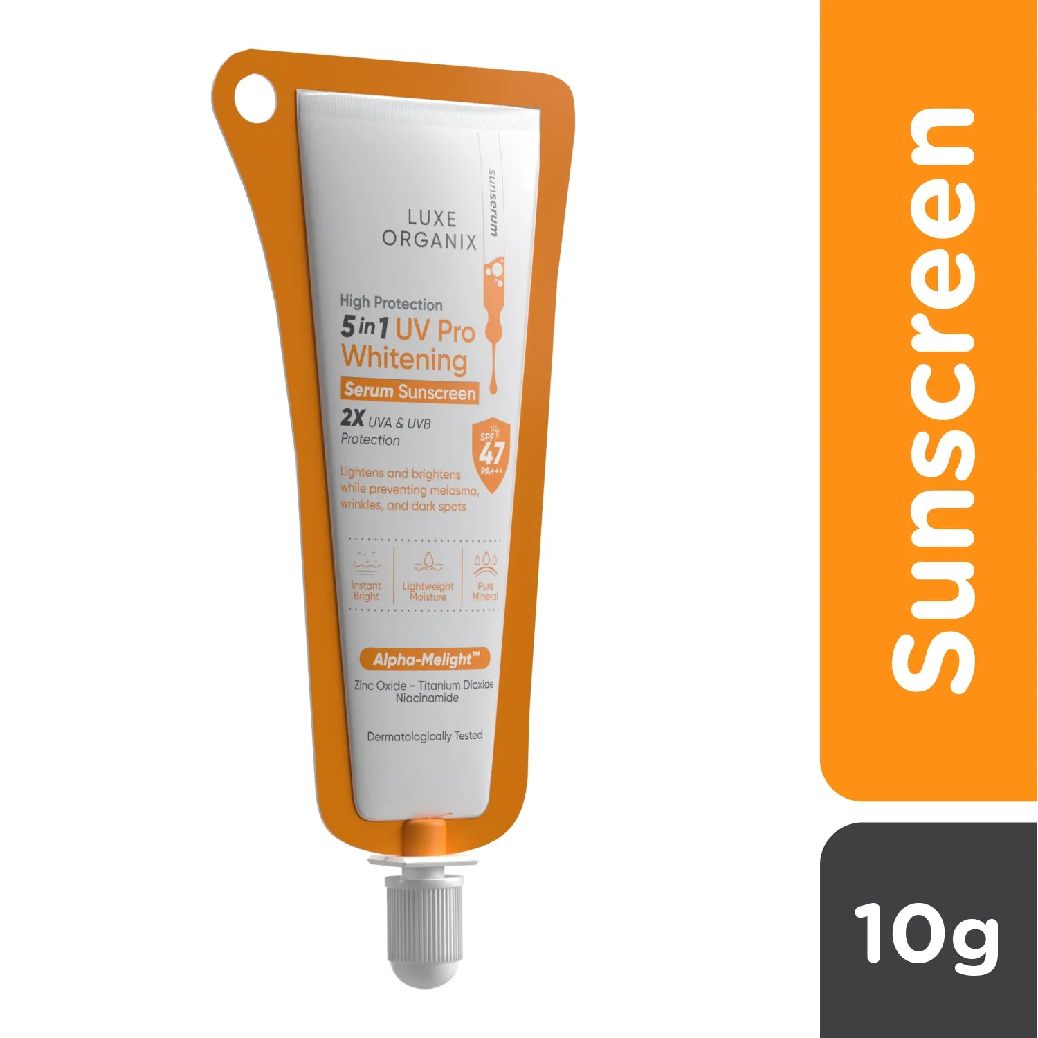 High Protection 5in1 UV Pro Whitening Serum Sunscreen SPF 47 PA  10g