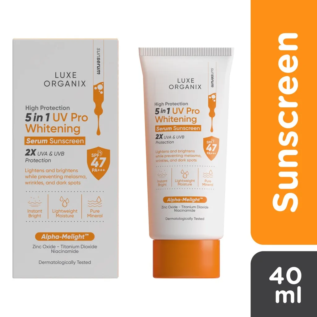 High Protection 5in1 UV Pro Whitening Serum Sunscreen SPF 47 PA  40mL