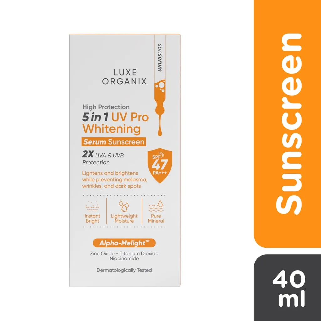 High Protection 5in1 UV Pro Whitening Serum Sunscreen SPF 47 PA  40mL