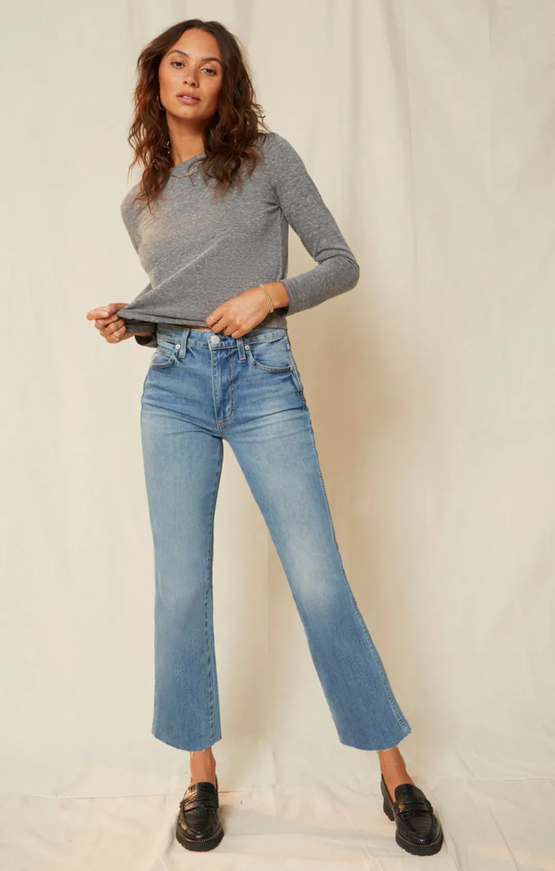 High Rise Kick Crop Topanga