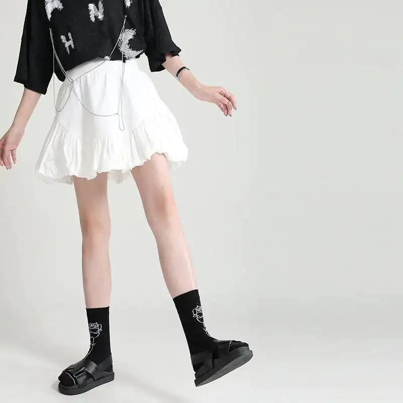 High-Waist Bubble Bud Cloud Skirt in Fashion Style