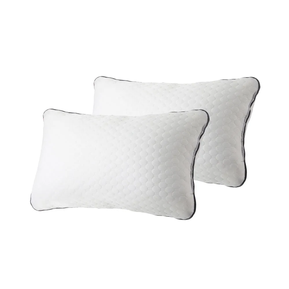 HILLS Mattress Cool Gel Foam Pocket Spring 34CM with Pillows
