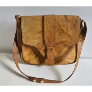 Hippy Brown Leather Shoulder Purse