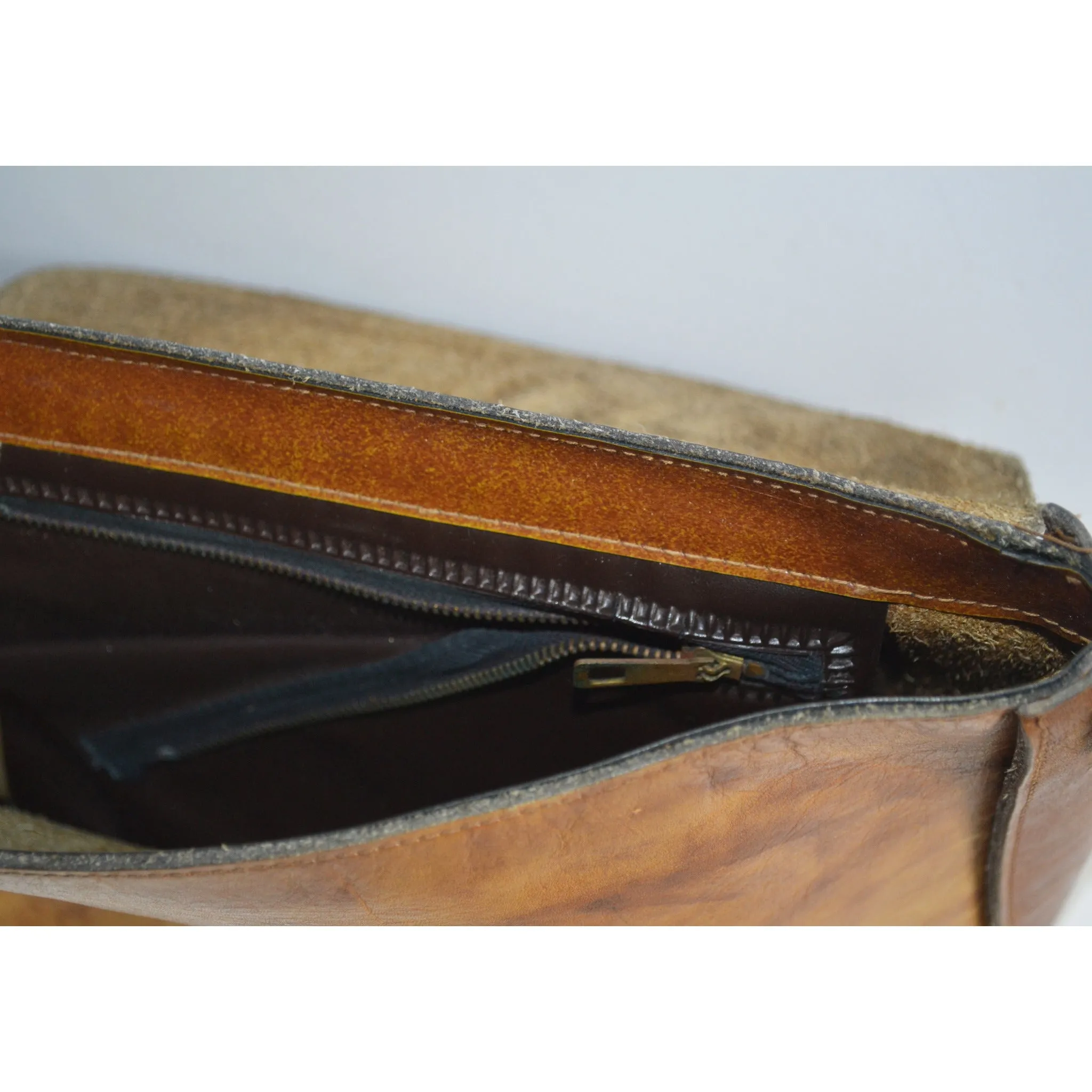 Hippy Brown Leather Shoulder Purse