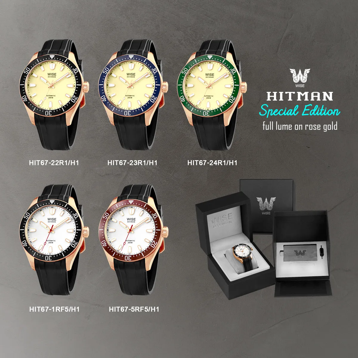 HITMAN HIT67 Full Lume Special Edition (Rose Gold)
