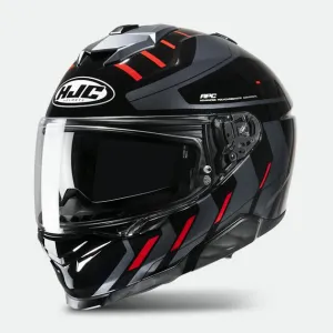 HJC Casco i71 Simo MC1 Negro/Rojo