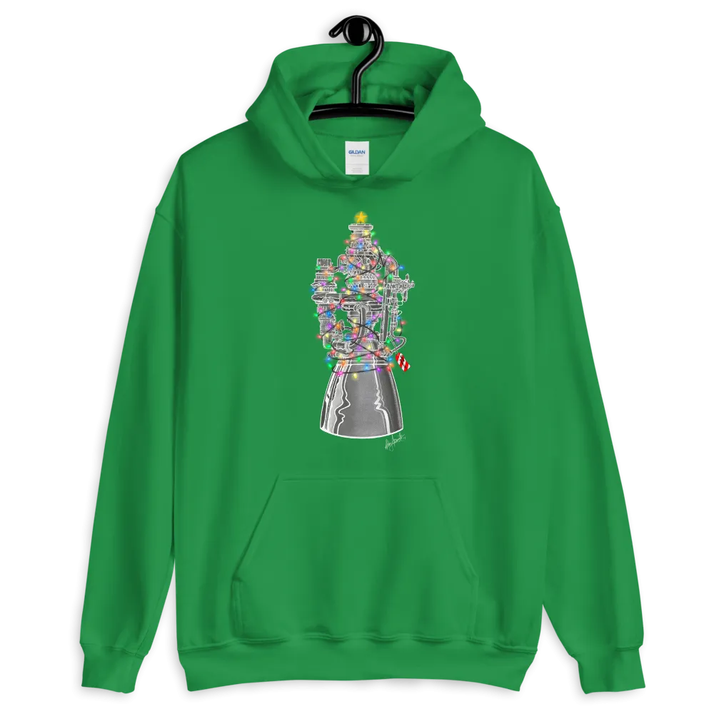 Holiday Raptor Engine Hoodie (Unisex Adult)