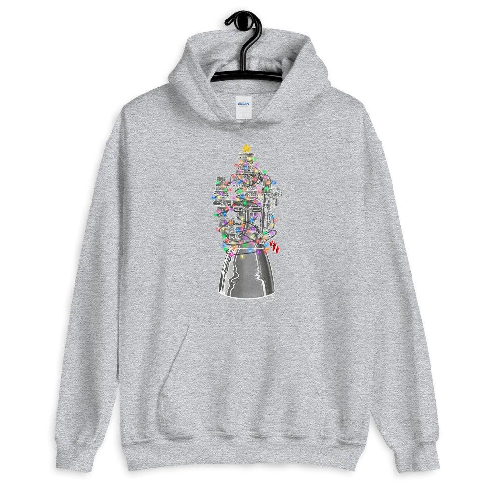 Holiday Raptor Engine Hoodie (Unisex Adult)