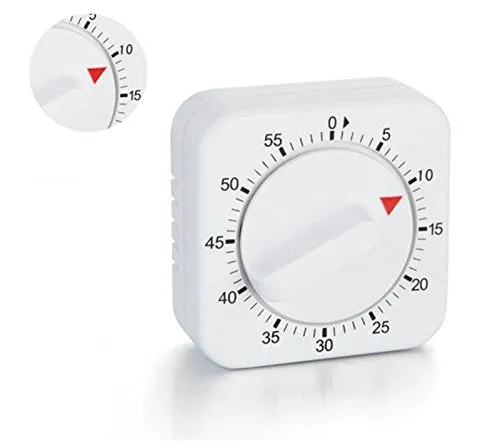 Homlly Kitchen Mechanical Count Down Timer (No Battery Needed)