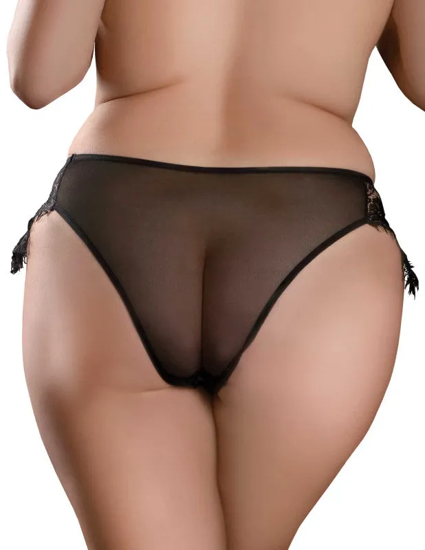 Hookup Panties Remote Princess Panty - Black - XL - Xxl