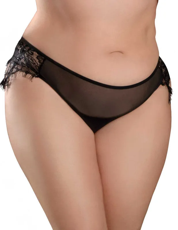 Hookup Panties Remote Princess Panty - Black - XL - Xxl