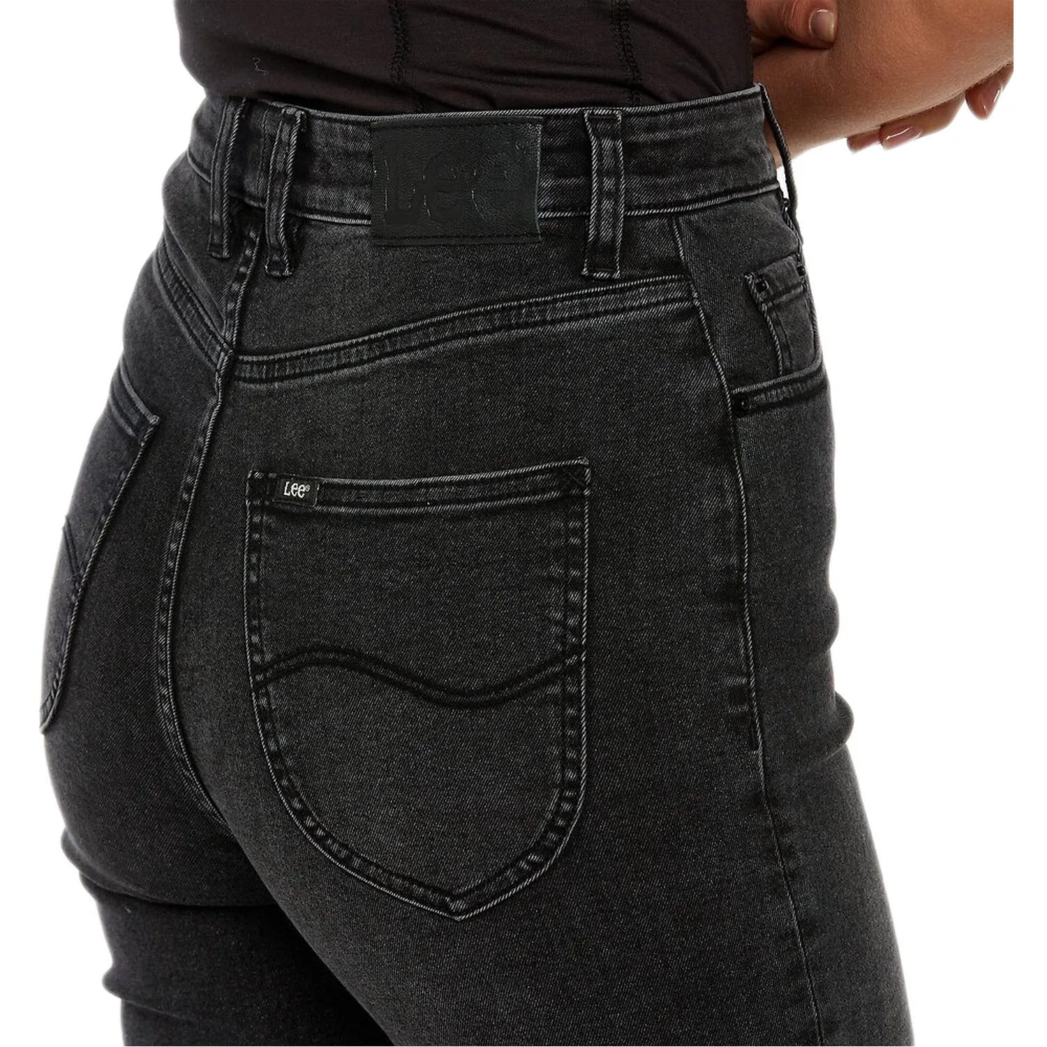 Hourglass High Licks Crop Regal Black Denim Pant