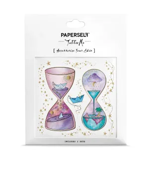 Hourglass Metallic Temporary Tattoo