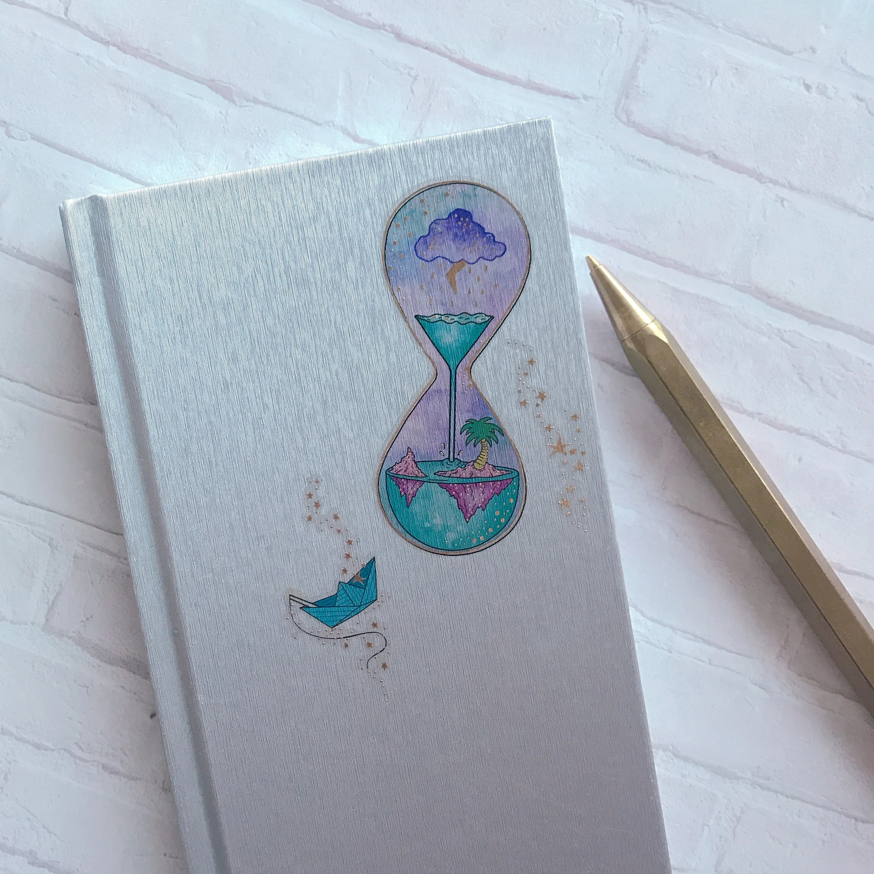 Hourglass Metallic Temporary Tattoo