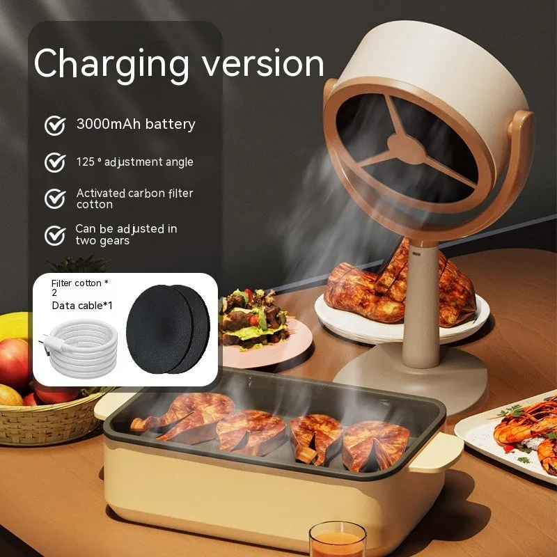 Household Small Desktop Mini Portable Range Hood