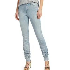 Hudson Jeans Holly High-Rise Straight Metallic Acid Wash Size 24
