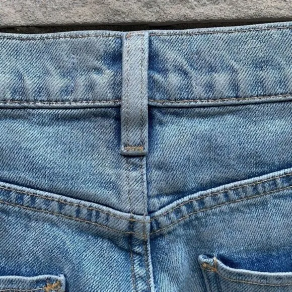 Hudson Jeans Holly High-Rise Straight Metallic Acid Wash Size 24