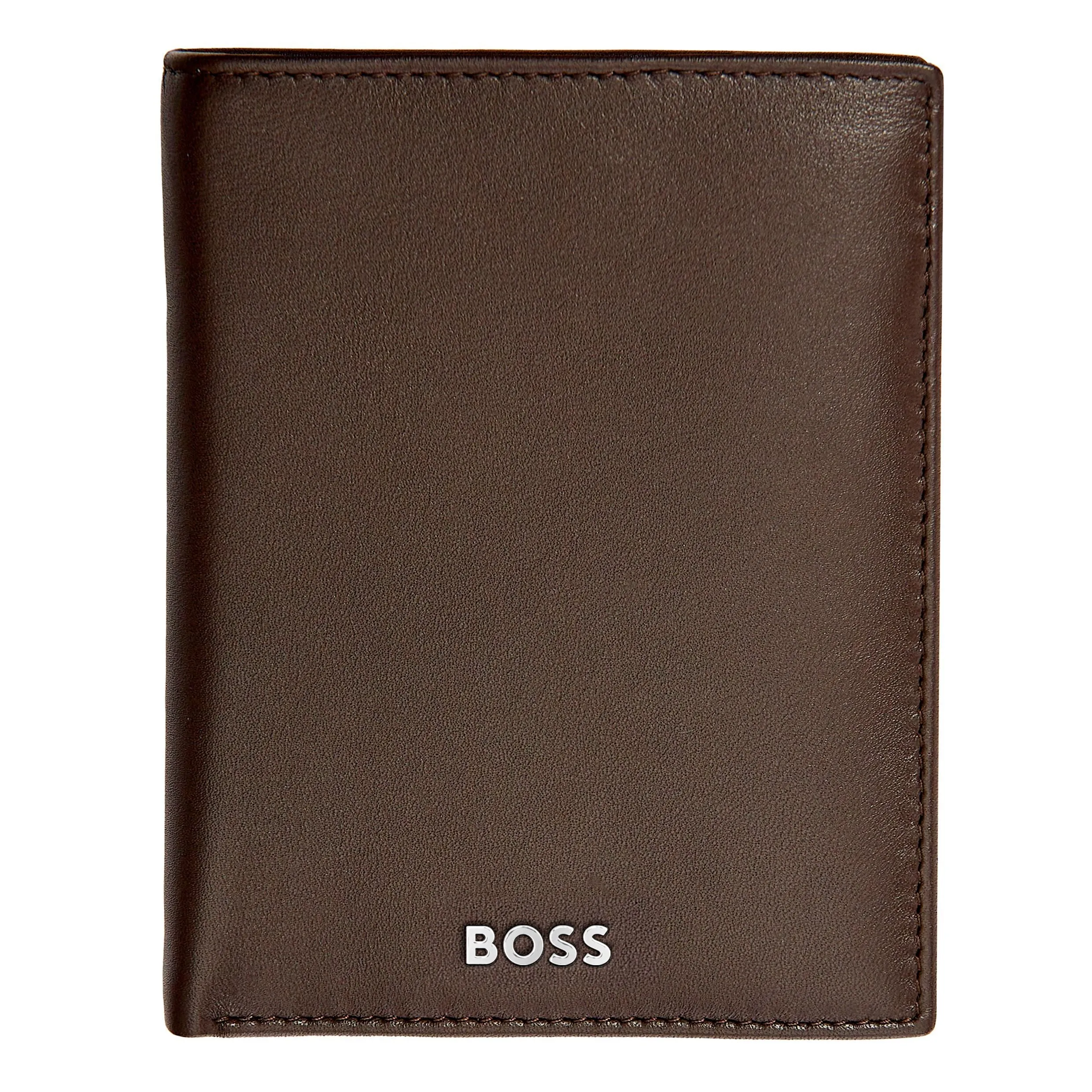 HUGO BOSS HLG403Y - Card holder with flap and money pocket Classic Smooth Brown