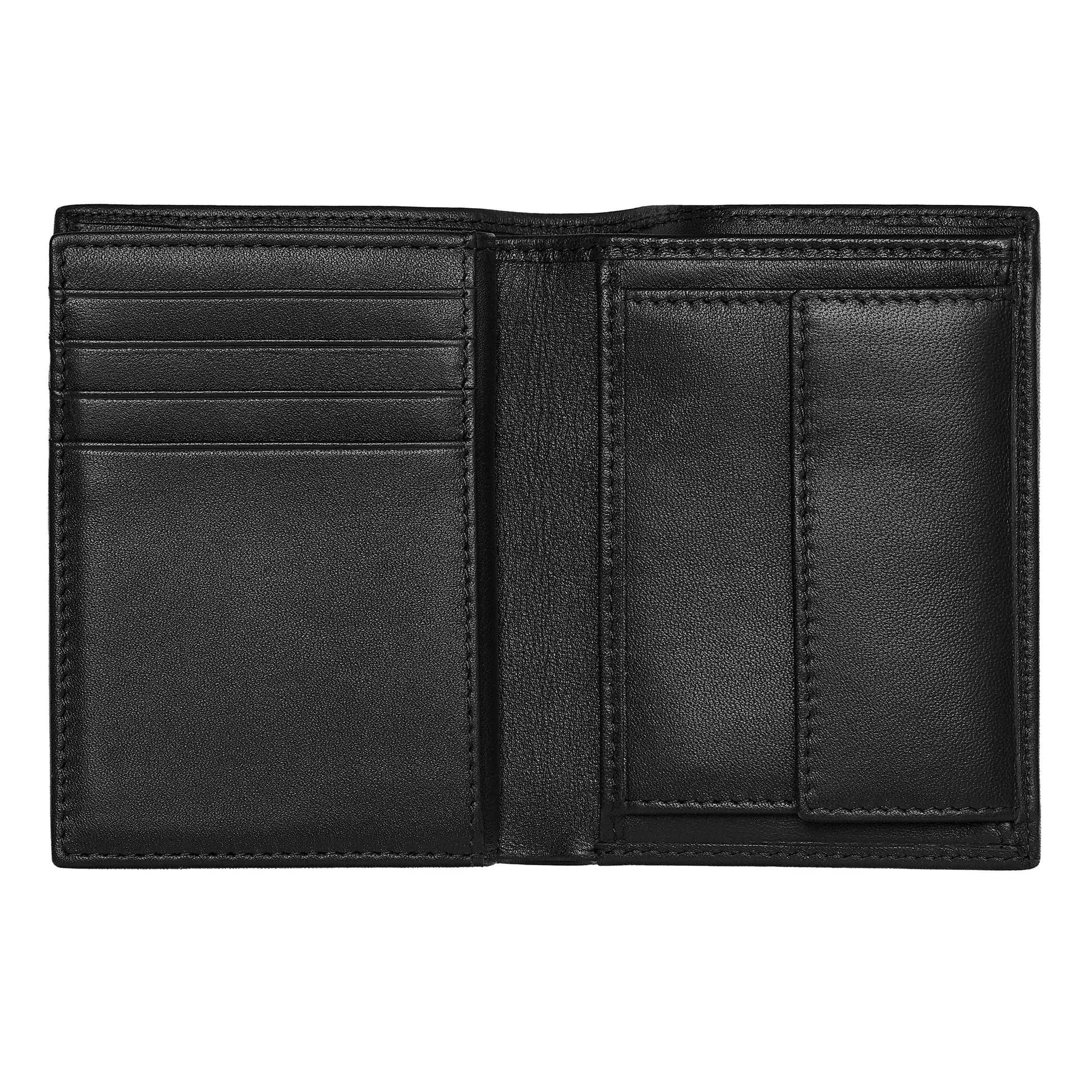 HUGO BOSS HLG416A - Card holder with flap and money pocket Classic Grained Black
