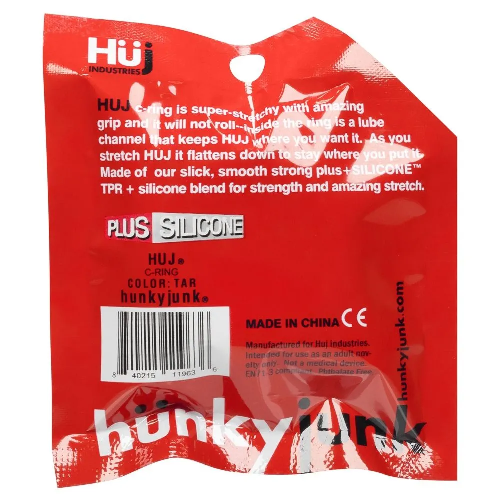 Hunkyjunk HUJ C Ring Grey - Oxball | Stretchy Silicone Cock Ring