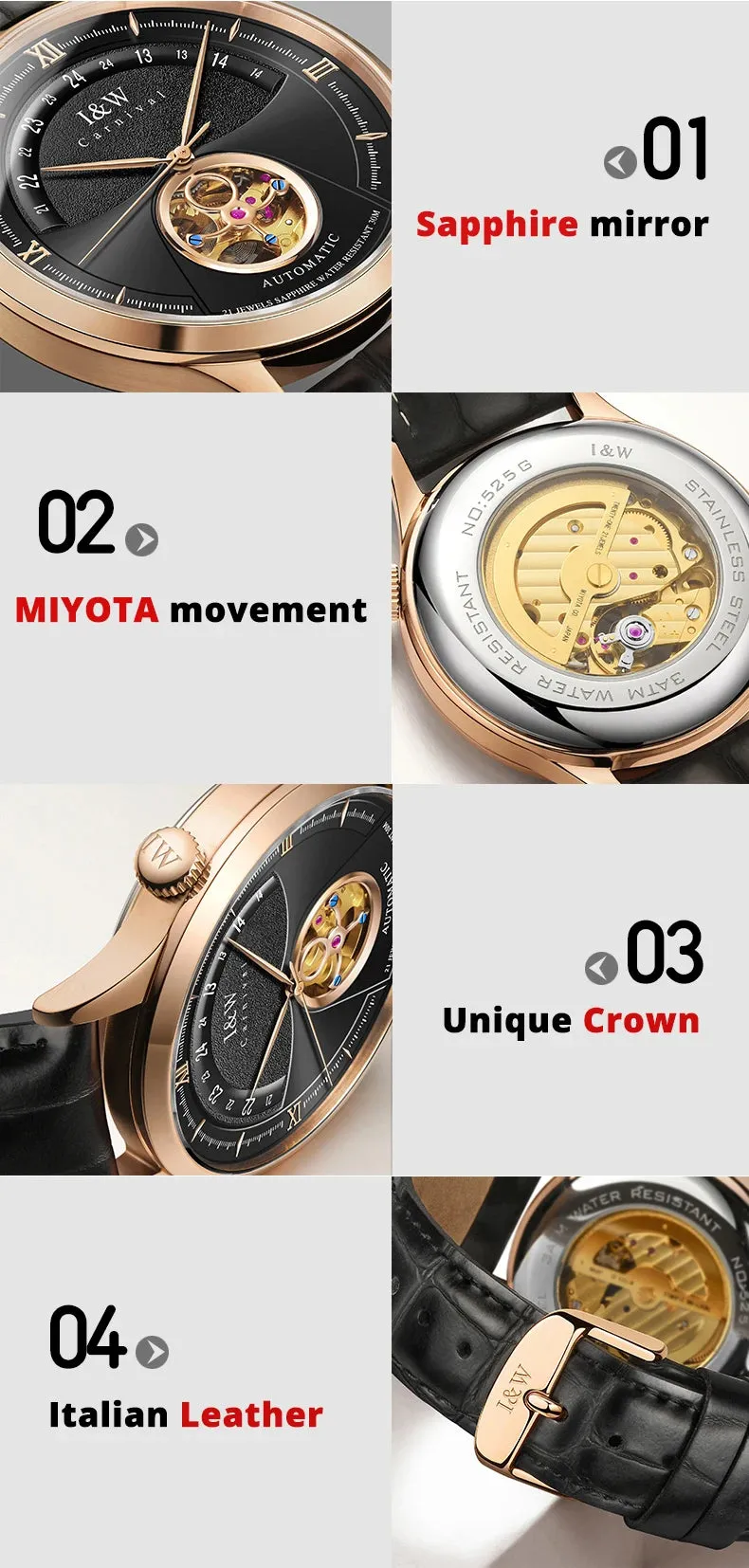 I &amp; W Carnival37 Swiss watch