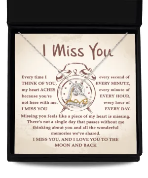 I Miss You Every Second | Love Dancing Necklace