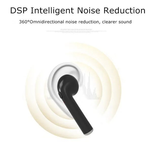 I7S Wireless Earphone Bluetooth Headset In-Ear Earbud with Mic for IPhone 8 7 Plus 7 6 6s 5s for Samsung
