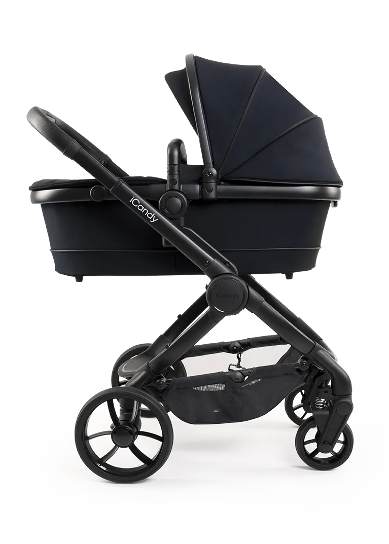 iCandy Peach 7 Complete Bundle with Cocoon Car Seat & Base - Black Edition - In Store Only