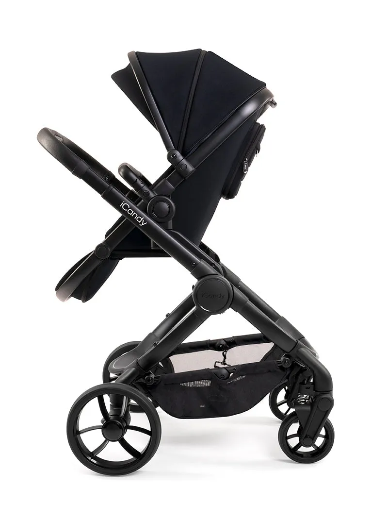 iCandy Peach 7 Complete Bundle with Cocoon Car Seat & Base - Black Edition - In Store Only