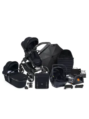 iCandy Peach 7 Complete Bundle with Cocoon Car Seat & Base - Black Edition - In Store Only