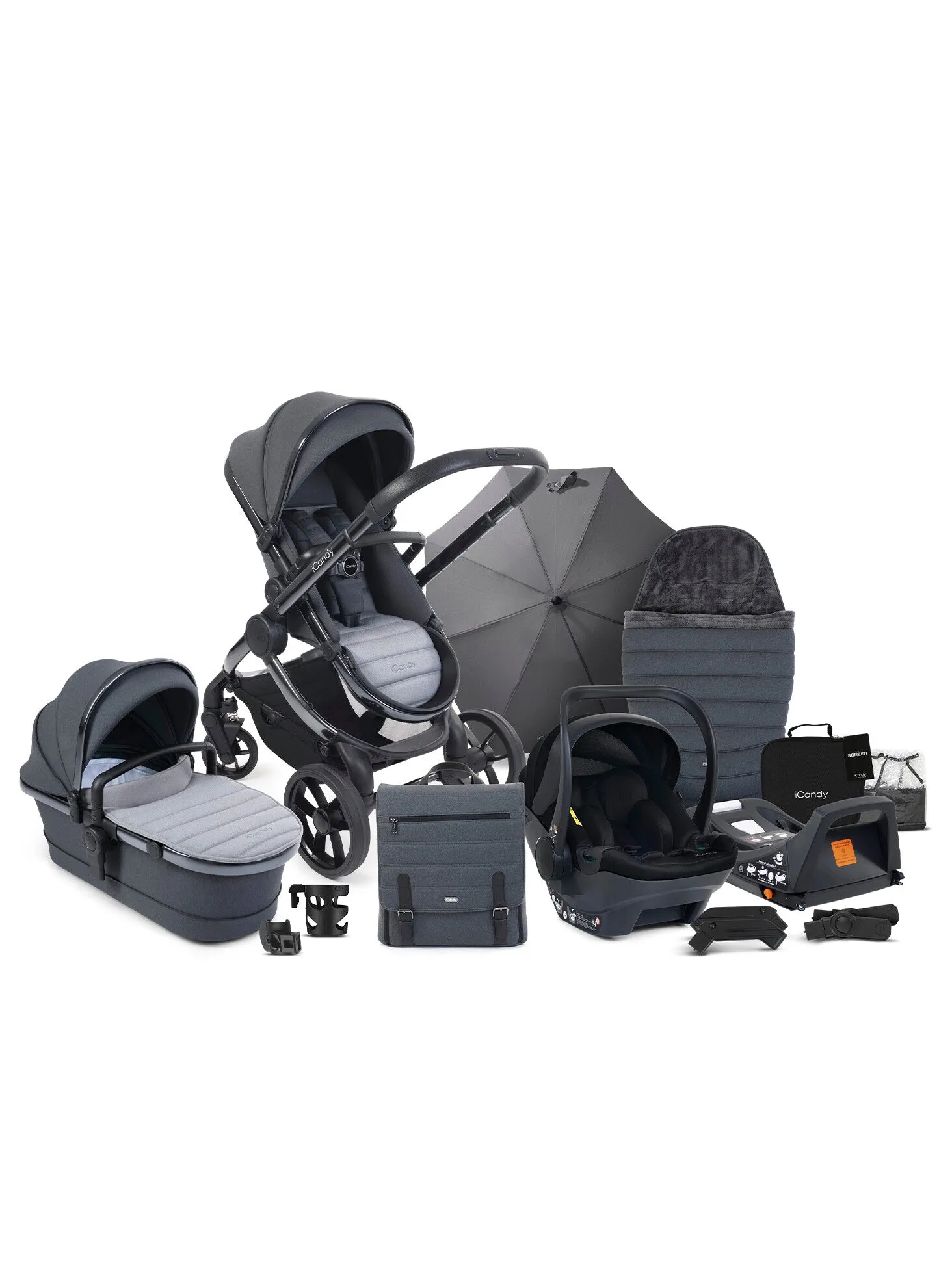 iCandy Peach 7 Complete Bundle with Cocoon Car Seat & Base - Truffle - In Store Only