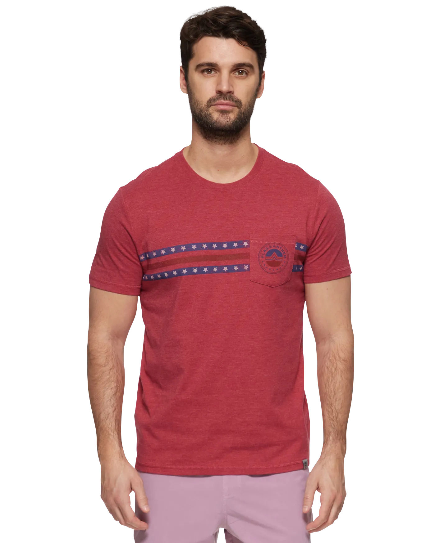 ICON LOGO STRIPED POCKET TEE