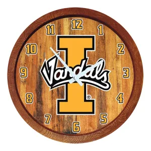 Idaho Vandals: "Faux" Barrel Top Wall Clock