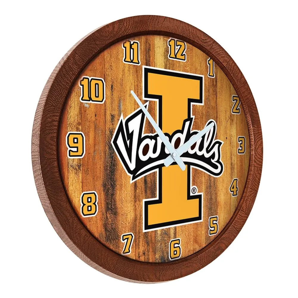 Idaho Vandals: "Faux" Barrel Top Wall Clock